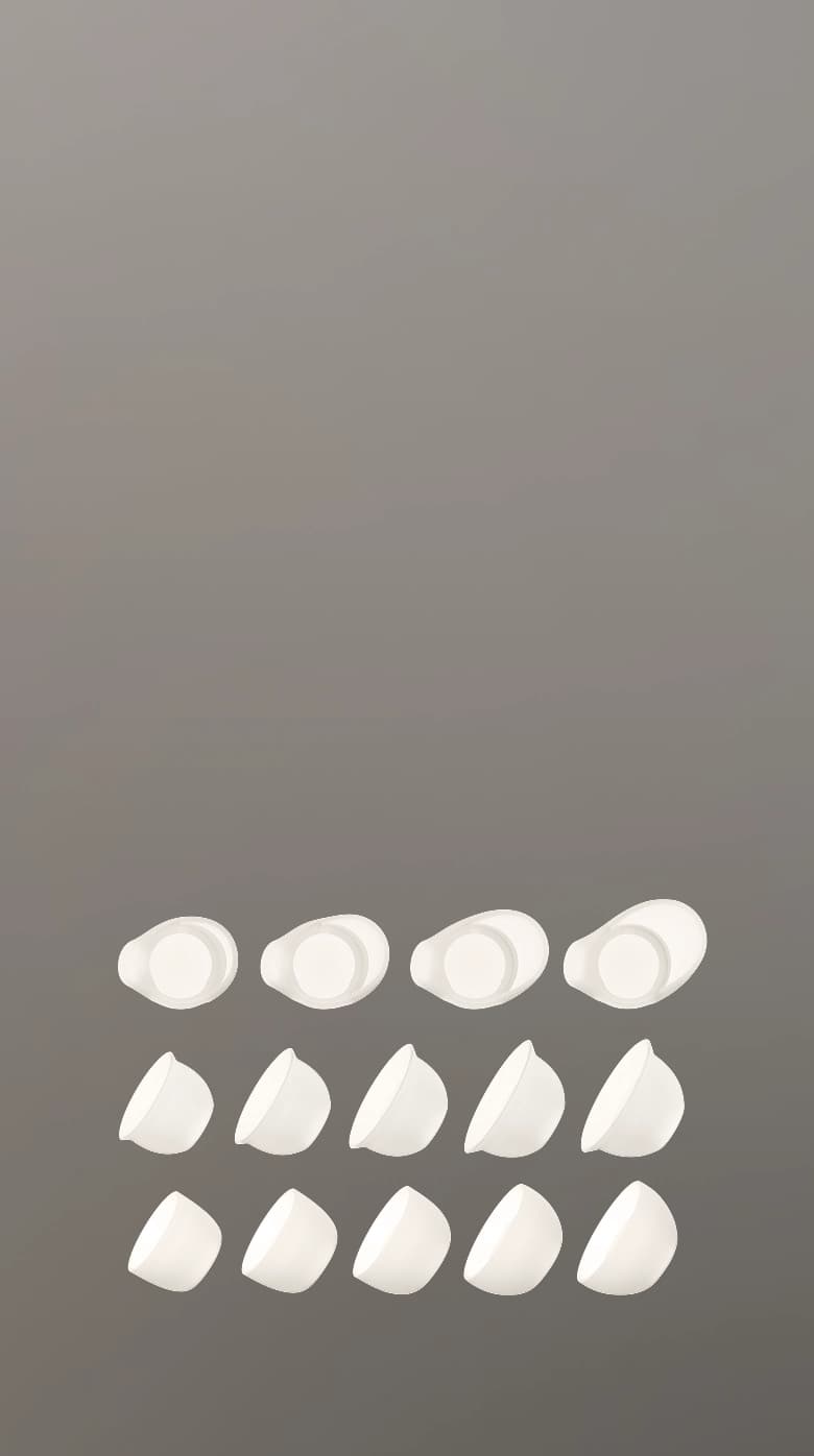 Fitnexa earbuds with multiple ear tip options