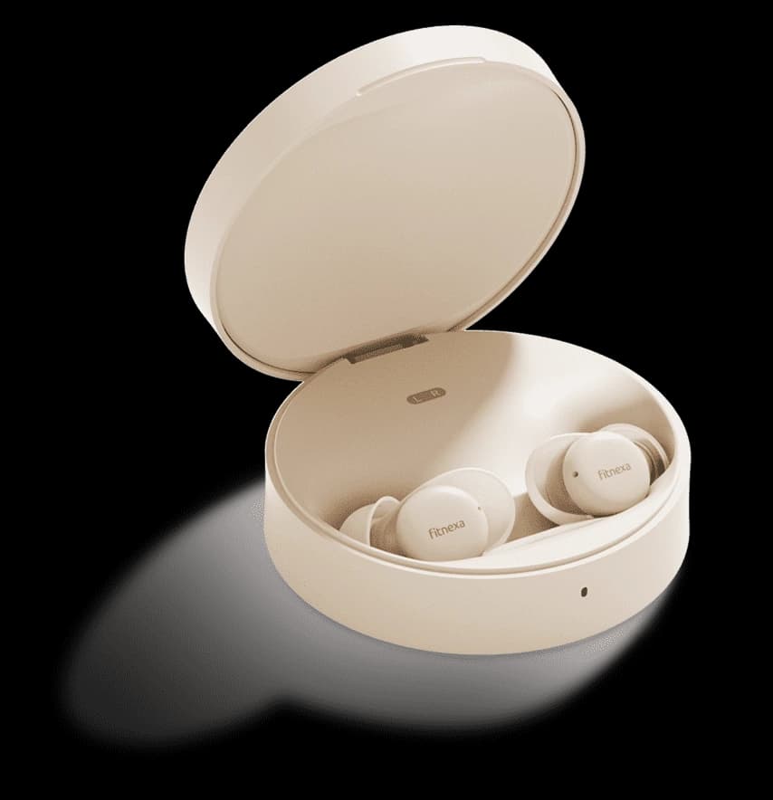 SomniPods 3 with open charging case