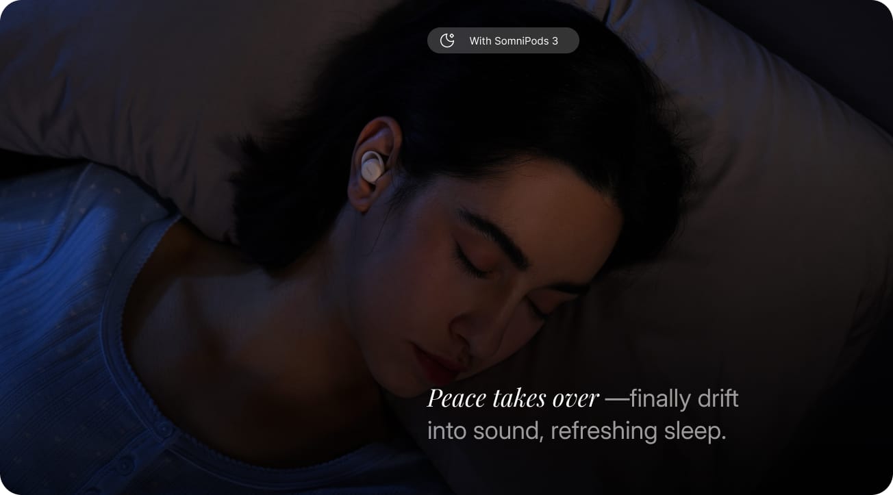 Peaceful sleep without noise