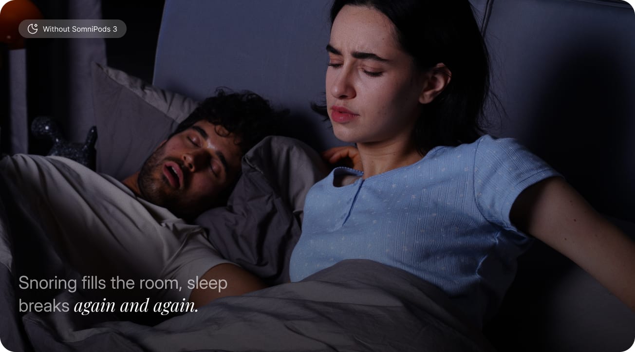 Disturbed sleep with noise